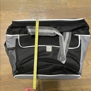 NWOT Black and Gray Cooler Bag with straps